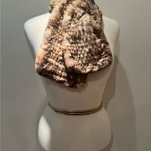 Cassin rabbit fur Scarf. Neiman Marcus OG.